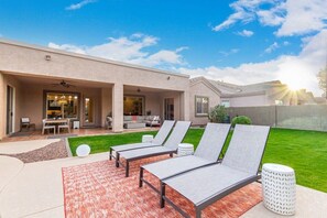 Plenty of space to unwind poolside