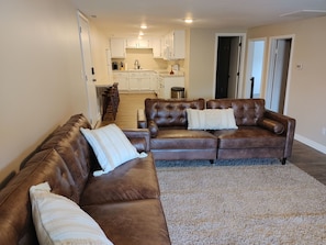 Living room - two full size couches (coffee table & end table coming this week)