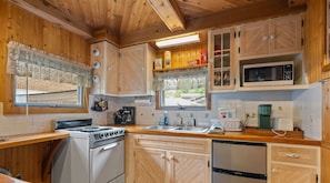 Fully equipped kitchen with coffee station!
