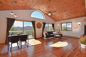 Enjoy the gorgeous views through the large sliding doors!