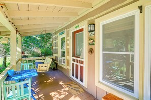 Deck | Bench Swing | Steps to River