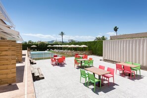 Outdoor dining area