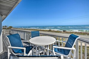 Front Deck | Flagler Beach Views | Beach Access Across the Street