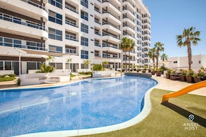 You'll have access to two swimming pools at the complex