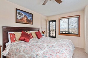 Primary Bedroom with 1 King Bed & Balcony Access