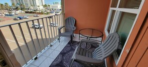 Balcony, Chair, Furniture, Transportation, Railing
