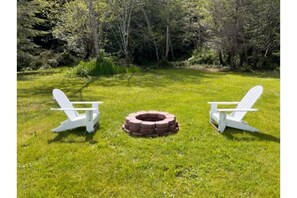 fire pit. more chairs available.
