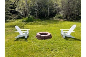 fire pit. more chairs available.