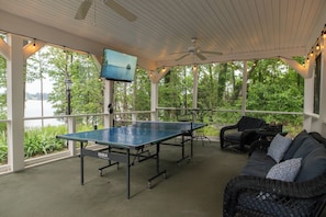Ping-Pong in Screened Patio