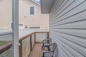 Back Porch Area that is fenced