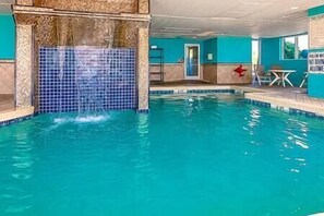 Resort indoor pool w/ waterfall!