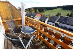 Blick vom Balkon
