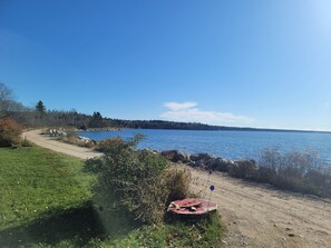 The road to the beach which is a mile from the home