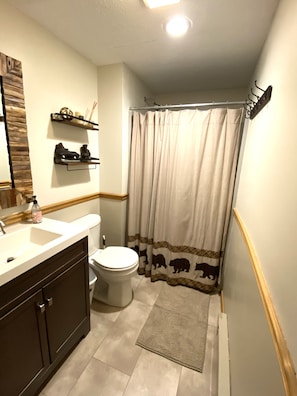 Full bathroom with shower