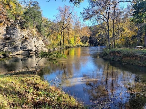 Cedar Creek in the fall.