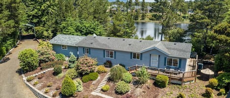 Wider View of Home, Driveway, View of Lake in back