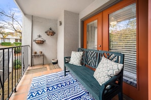 Enjoy the peaceful vibes on the master bedroom balcony