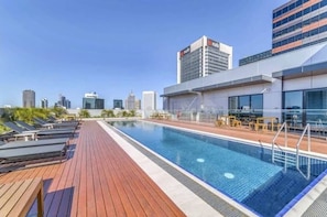 An outdoor pool.