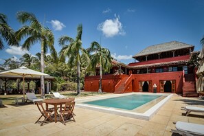 Facade / entrance,Pool view,Swimming pool