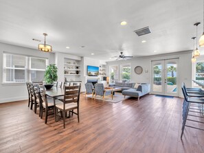 Gorgeous Open Concept Living Area and Dining Room