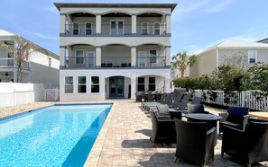 Large Backyard with 36 x 16 Private Pool and Seating!