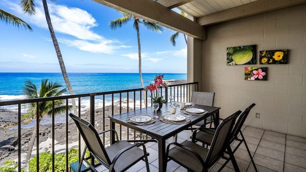 Dining on your private lanai