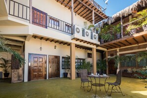 First level patio and reading area.