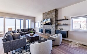 Living Area &amp; Fireplace - Main Level
