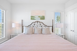 Spacious bedroom with King