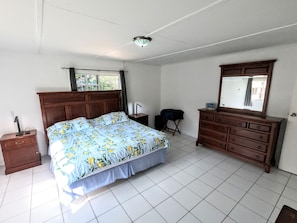 Master Bedroom...king sized bed, 2 night tables each with usb ports