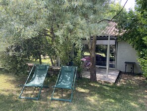 Terrasse gîte sans vis à vis