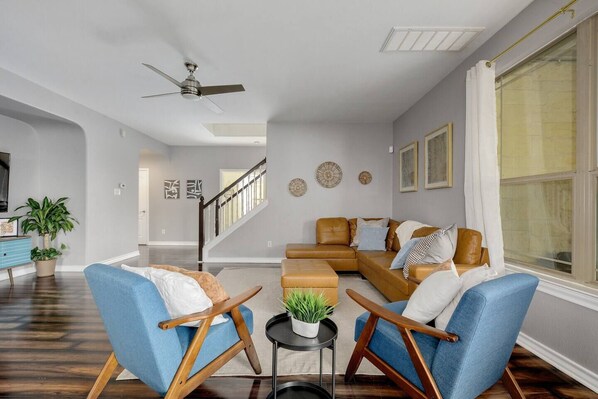 Stylish living space that's perfect for entertaining.