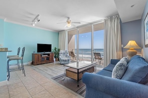 Living are with sleeper sofa