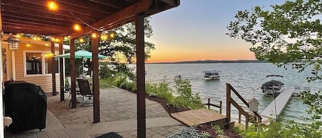 Sunset at Sleeping Bear Cottage.