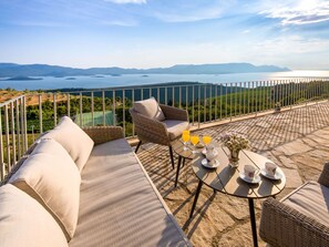 Sky, Cloud, Water, Property, Azure, Fence, Outdoor Furniture, Lighting, Wood, Chair