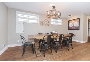 Gorgeous Hand made table, seats 8-10 easily