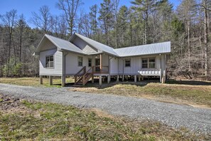 Exterior | Stairs to Access Home | Driveway Parking (5 Vehicles)