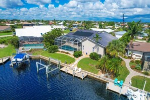 Beautiful Punta Gorda Isles waterfront home with private pool