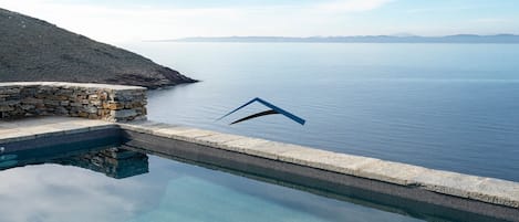 The pool and the amazing sea view