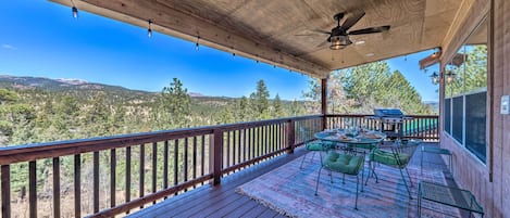 Ruidoso Vacation Rental | 3BR | 2BA | 1,848 Sq Ft | Stairs Required for Access