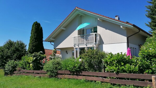 Blick auf die Ferienwohnung Aurelia