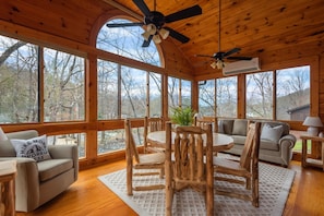 Most loved- sun room over looking river