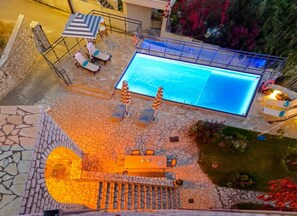 View of the pool from the above