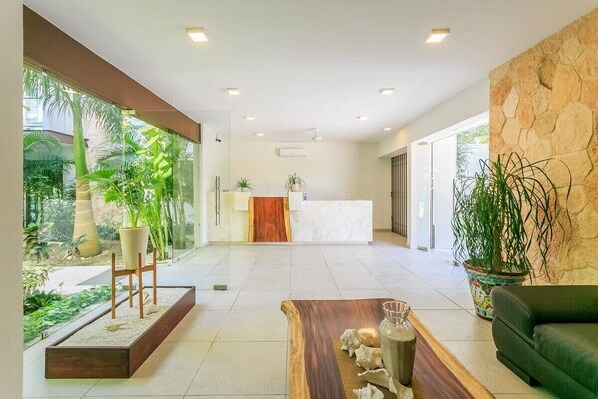 Luxia has a beautiful entrance lobby