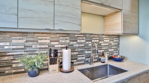 Fully stocked kitchen