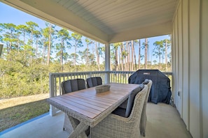 Private Patio | Gas Grill | Natural Views | Steps to Beach