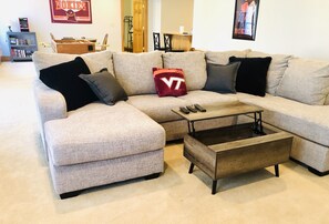 Roomy sectional