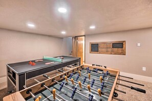 Game Room | Lower Level | Convertible Table (Pool, Ping Pong, Air Hockey)