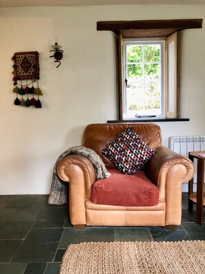 The lounge at Bridge Cottage.