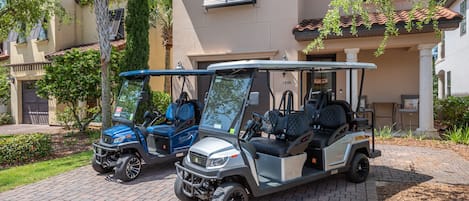 Two Golf Carts-One 4-seater & One 6-seater